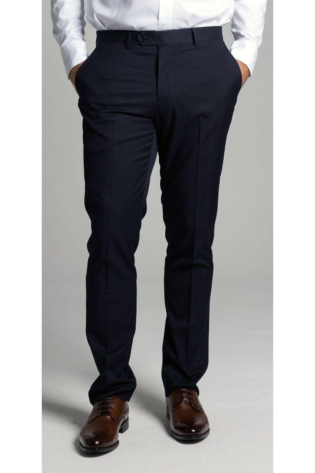 CILENTO NAVY MENS SMART SLIM SUIT PANT