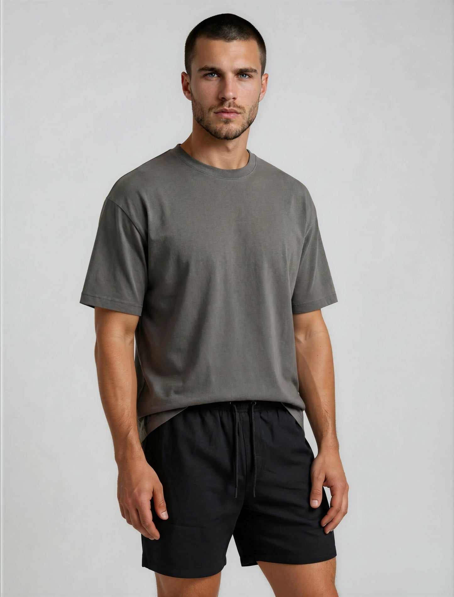 ZIGGY BLACK LINEN SHORTS