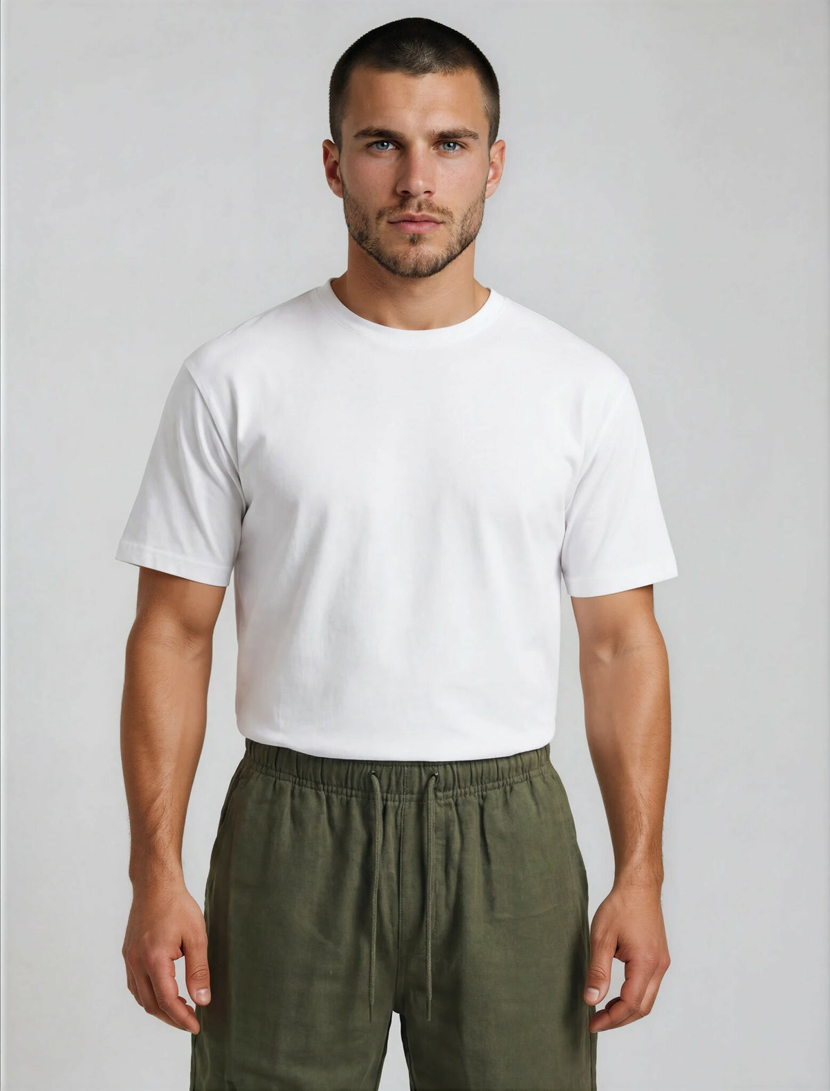 ZIGGY KHAKI LINEN SHORTS