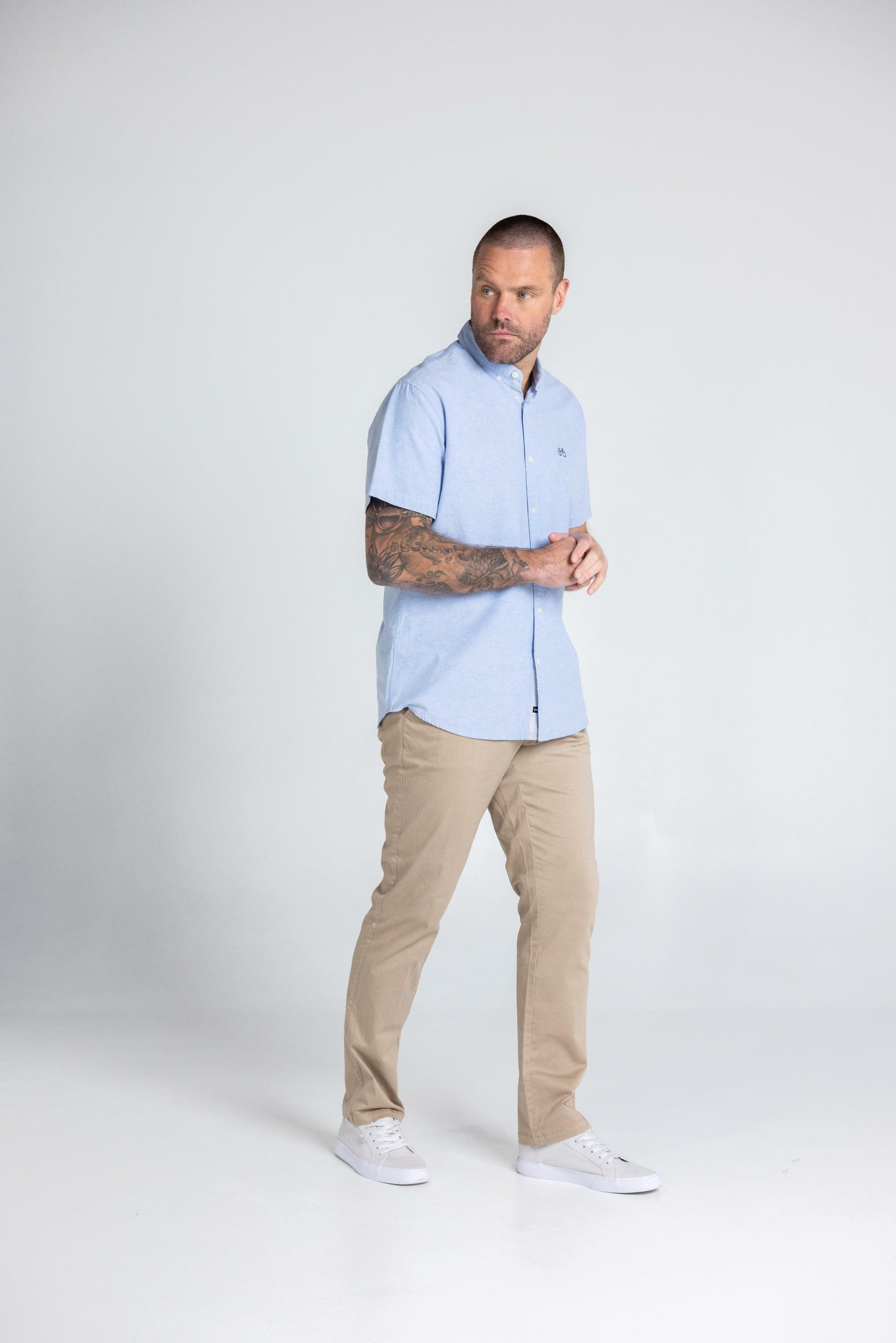 REEDY LIGHT BLUE OXFORD LONG SLEEVE SHIRT
