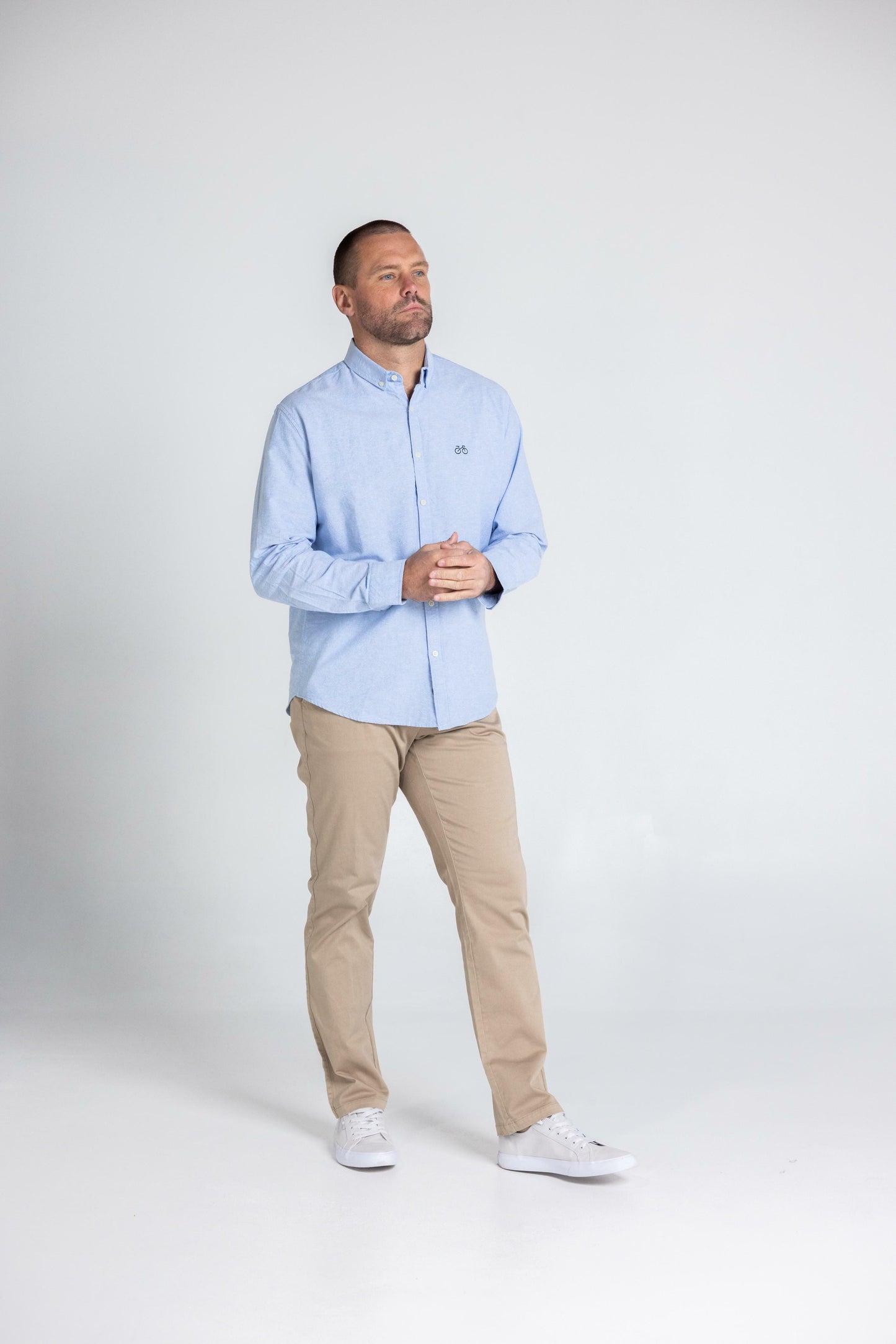 REEDY LIGHT BLUE OXFORD LONG SLEEVE SHIRT