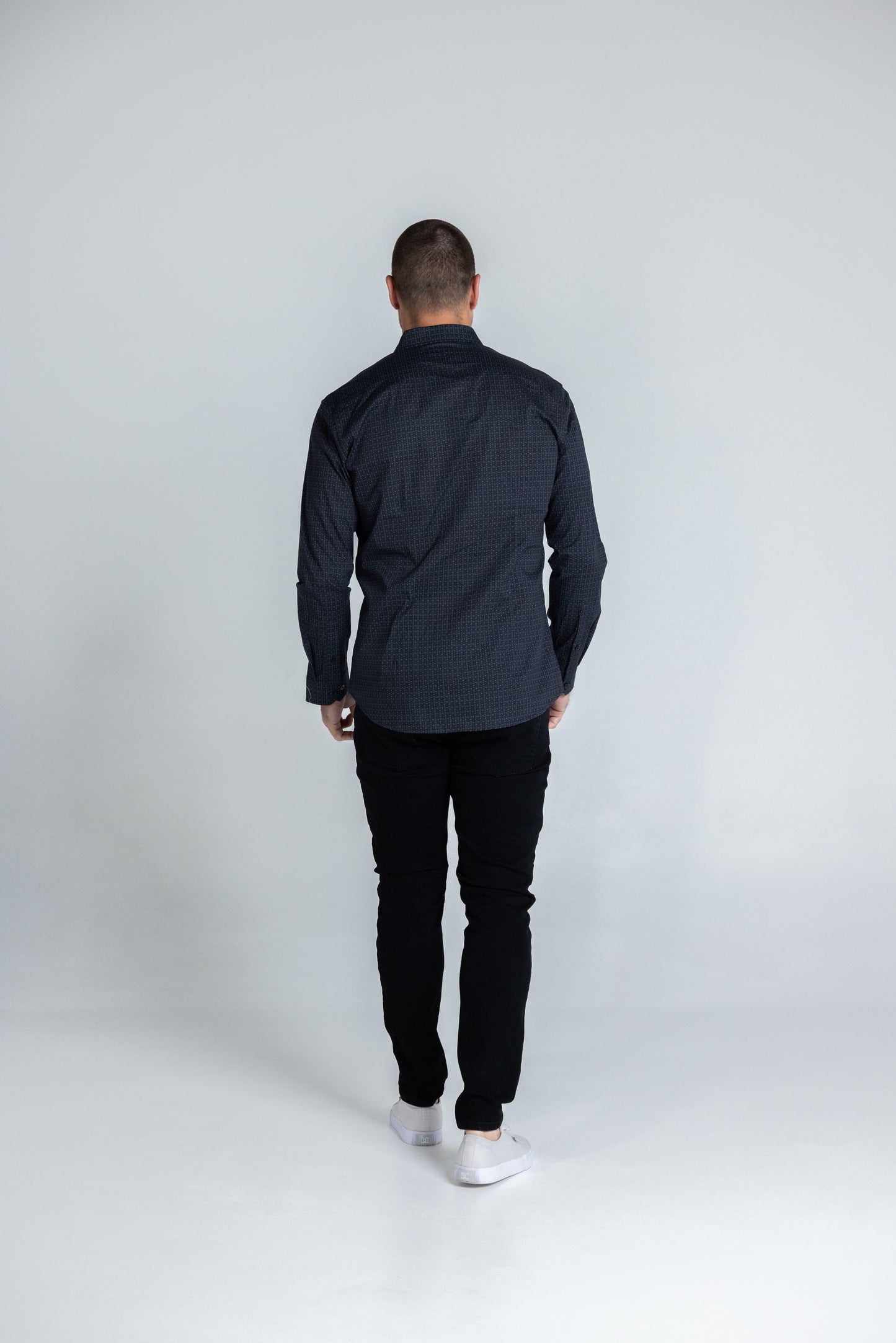 FENNIS - LONG SLEEVE COTTON STRETCH SHIRT