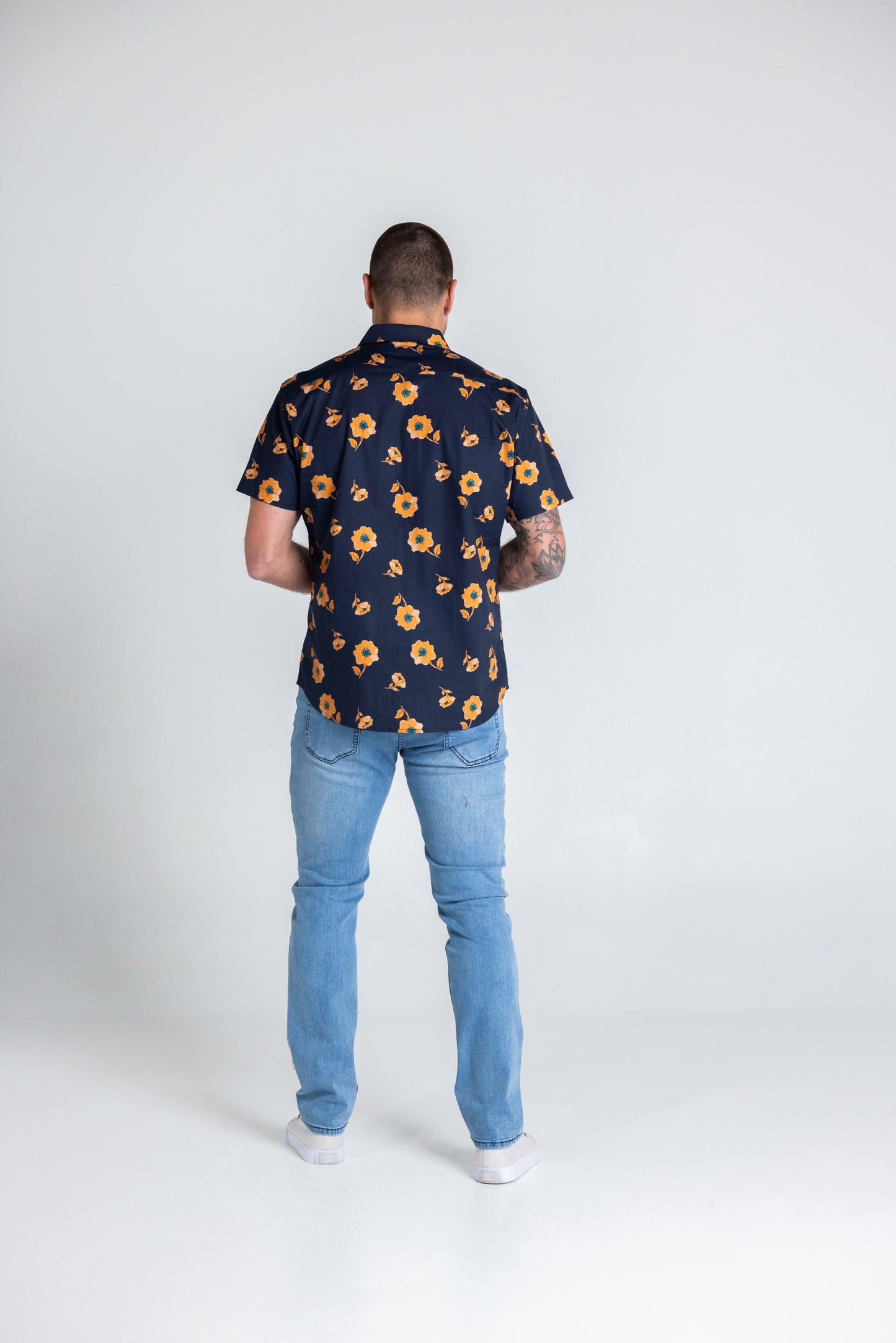 REEVE - SHORT SLEEVE COTTON STRETCH SHIRT