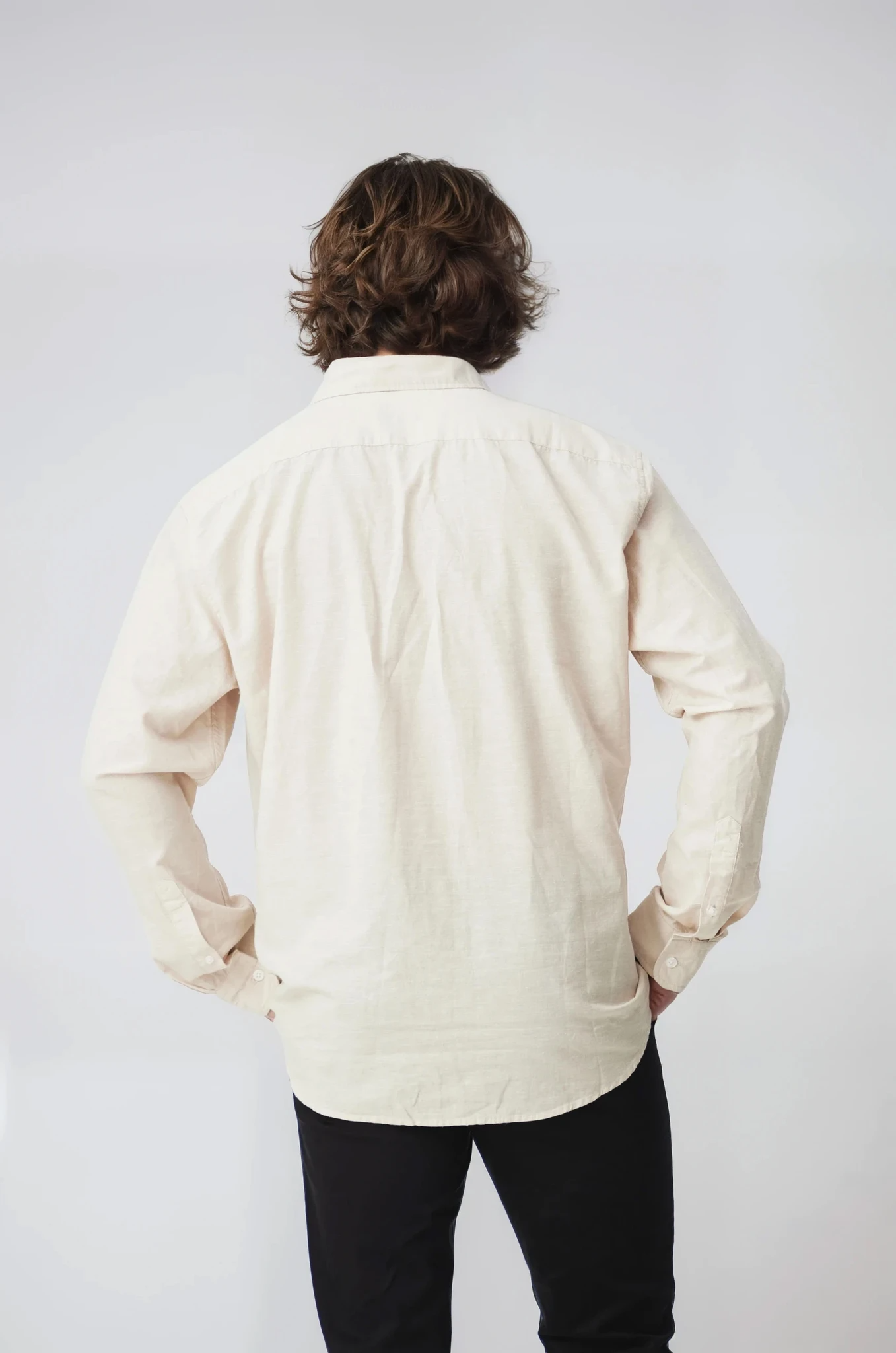 AVALON SAND COTTON LINEN LONG SLEEVE SHIRT