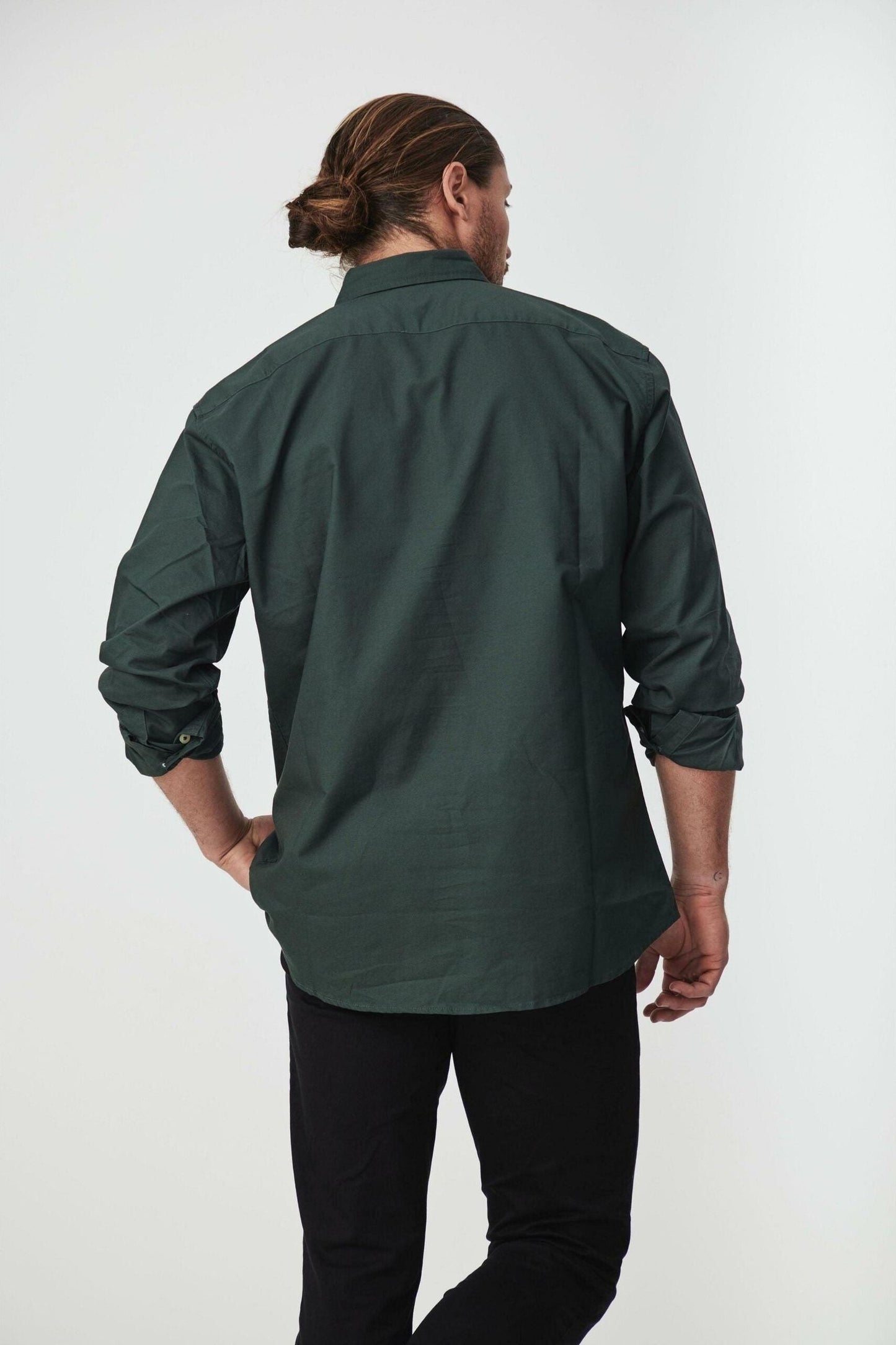 REEDY GREEN OXFORD LONG SLEEVE SHIRT