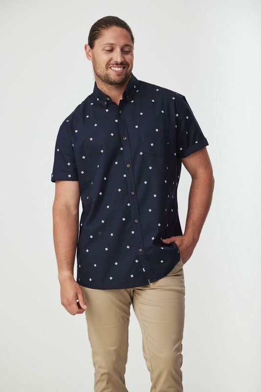 TILPA NAVY SHORT SLEEVE SHIRT