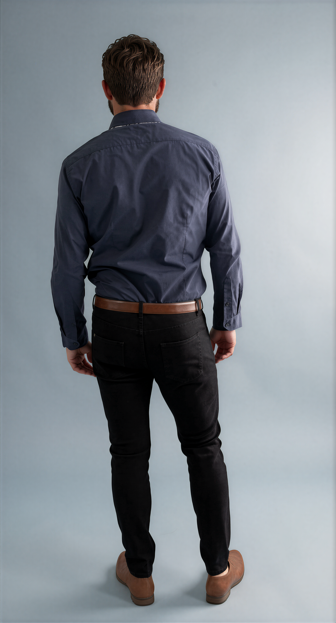 THORPE - LONG SLEEVE COTTON STRETCH SHIRT