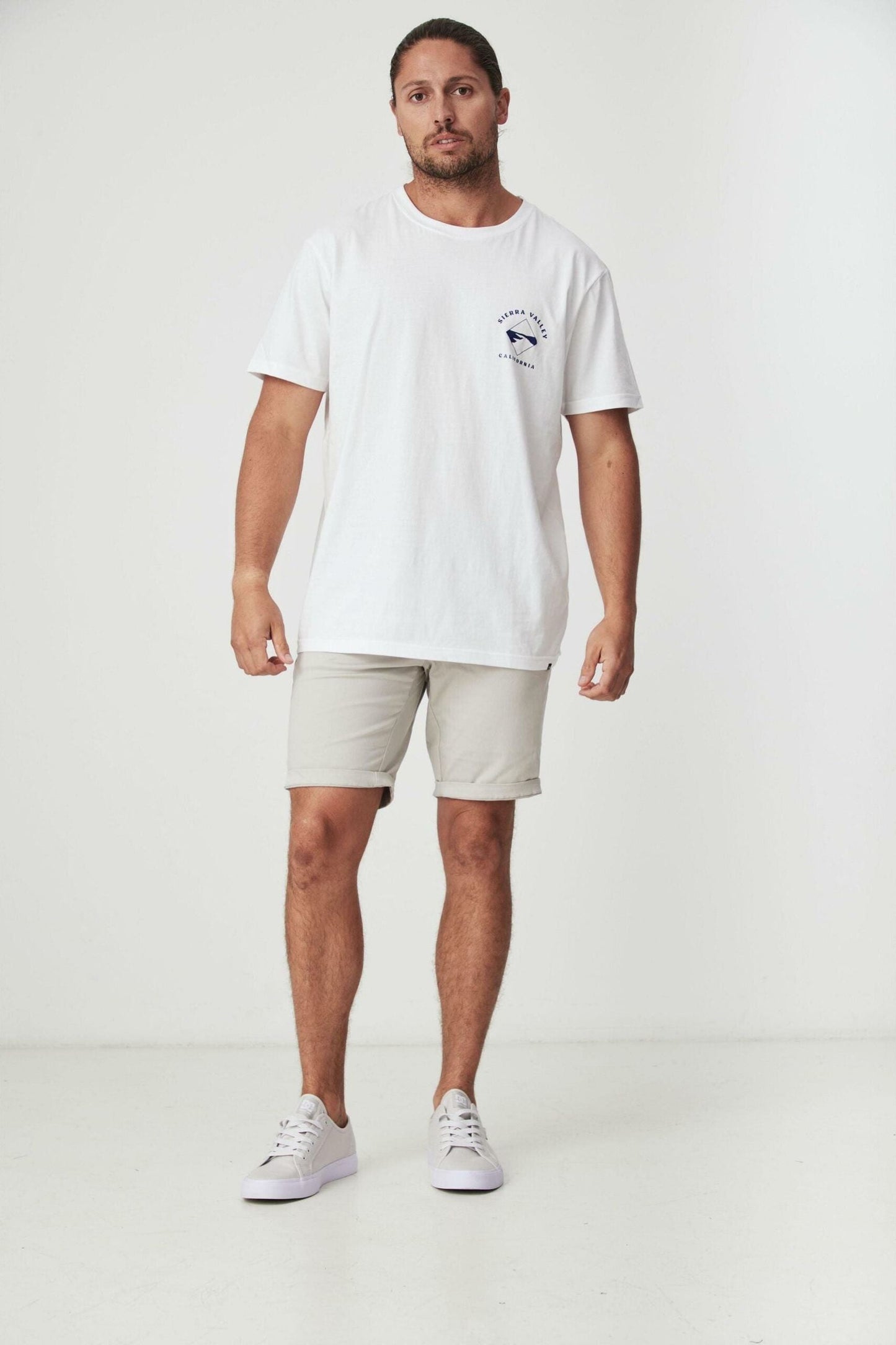 BAKER LIGHT GREY SLIM CHINO SHORTS