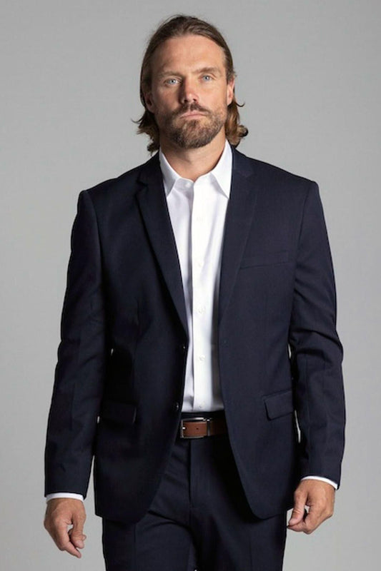 CILENTO NAVY SLIM SUIT JACKET