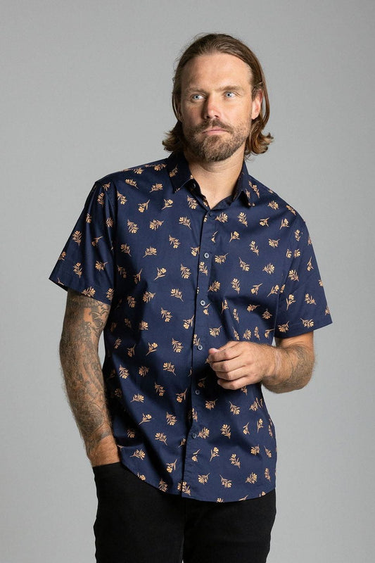 HAYES - SHORT SLEEVE COTTON STRETCH SHIRT