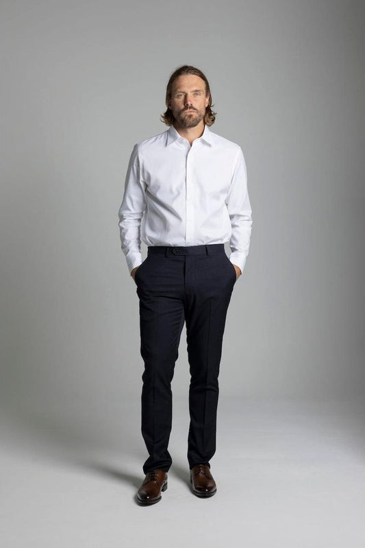 CILENTO NAVY MENS SMART SLIM SUIT PANT