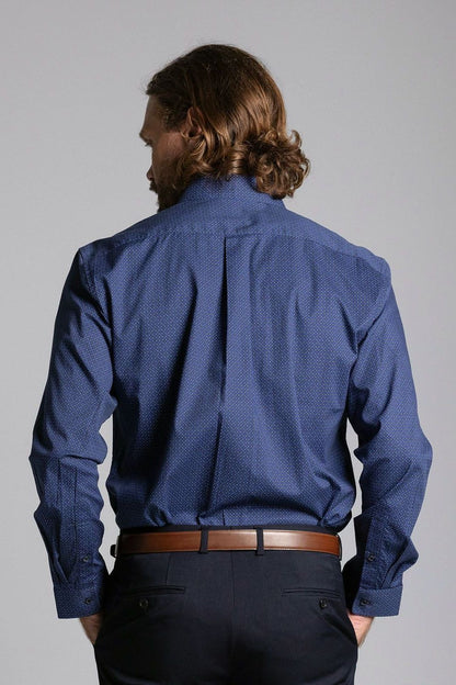 KINLEY - LONG SLEEVE COTTON STRETCH SHIRT