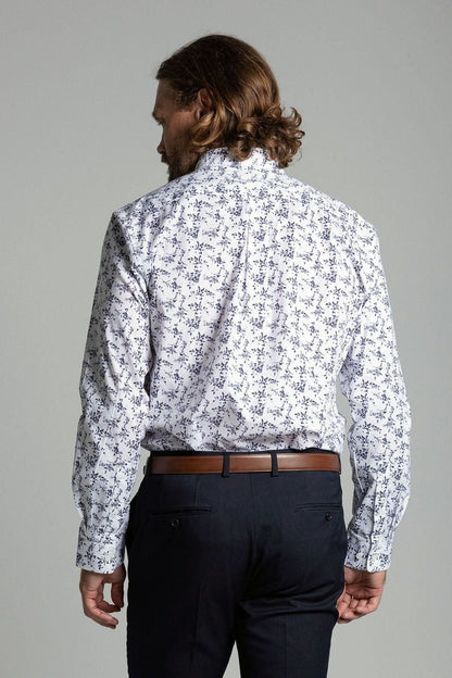 ASTON - LONG SLEEVE COTTON STRETCH SHIRT