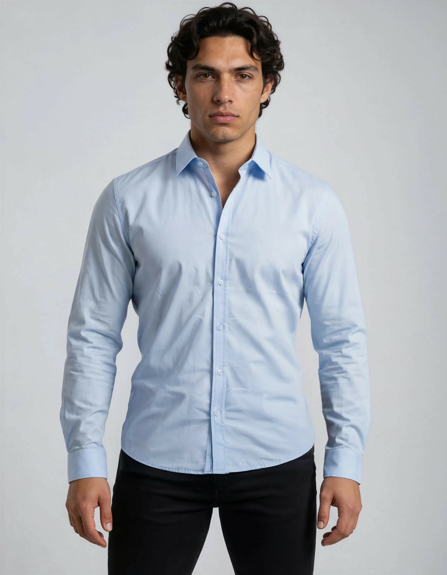 BARKER - LONG SLEEVE COTTON SHIRT