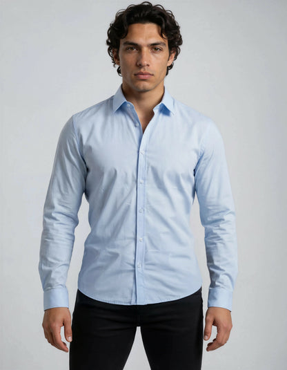 BARKER - LONG SLEEVE COTTON SHIRT
