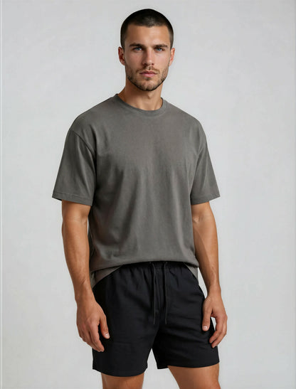 ZIGGY BLACK LINEN SHORTS