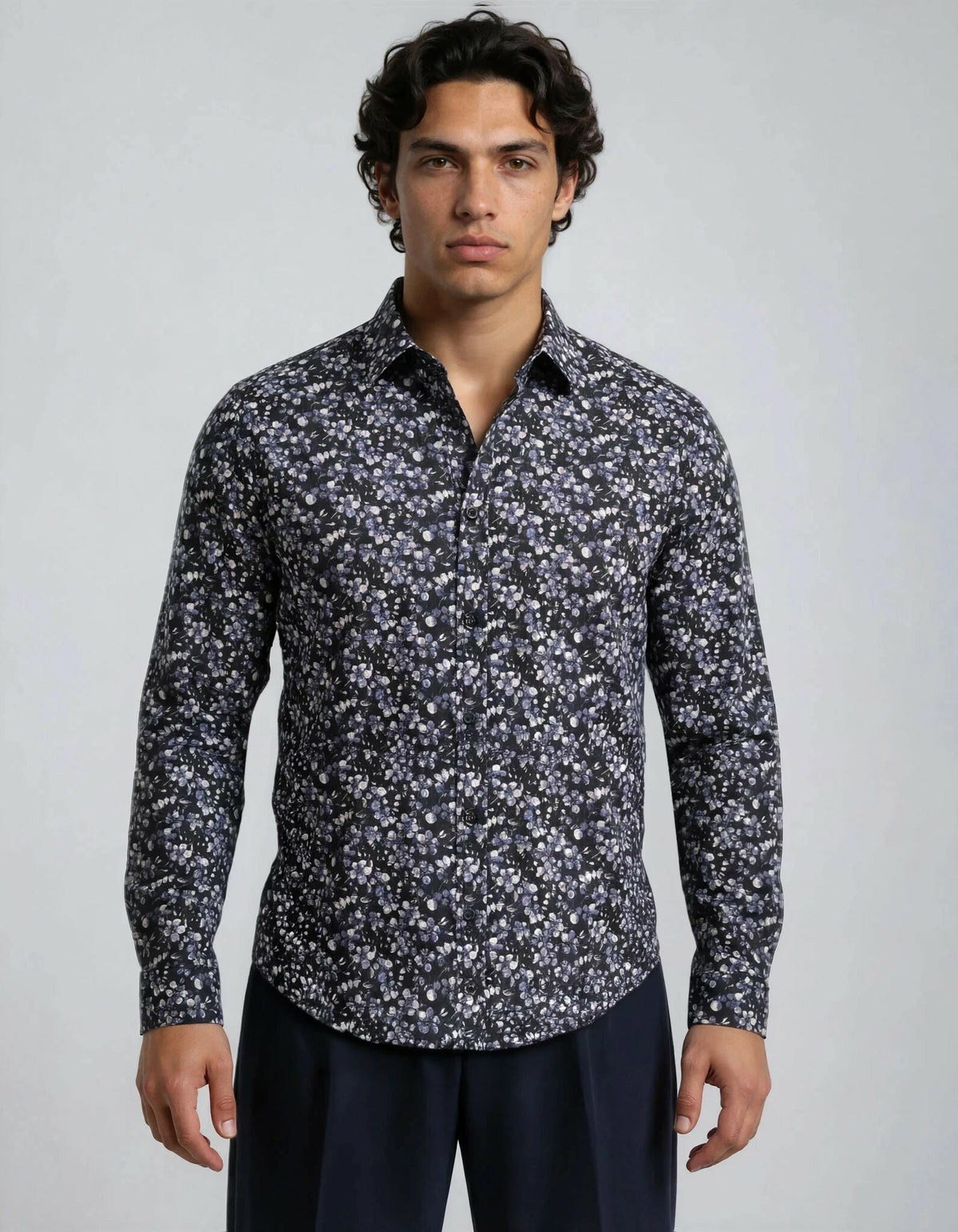 FARNELL - LONG SLEEVE COTTON STRETCH SHIRT