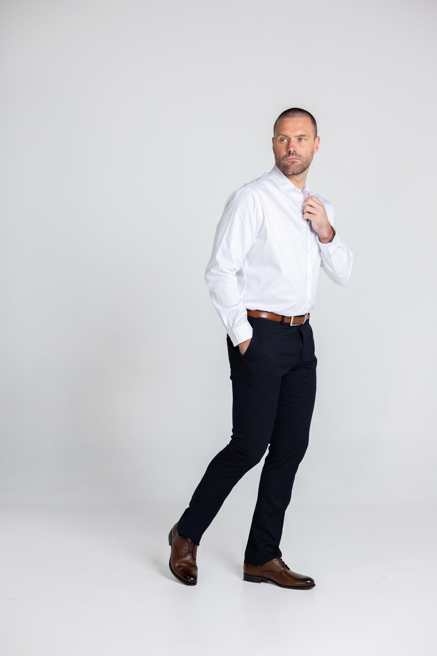 BARKER - LONG SLEEVE COTTON SHIRT
