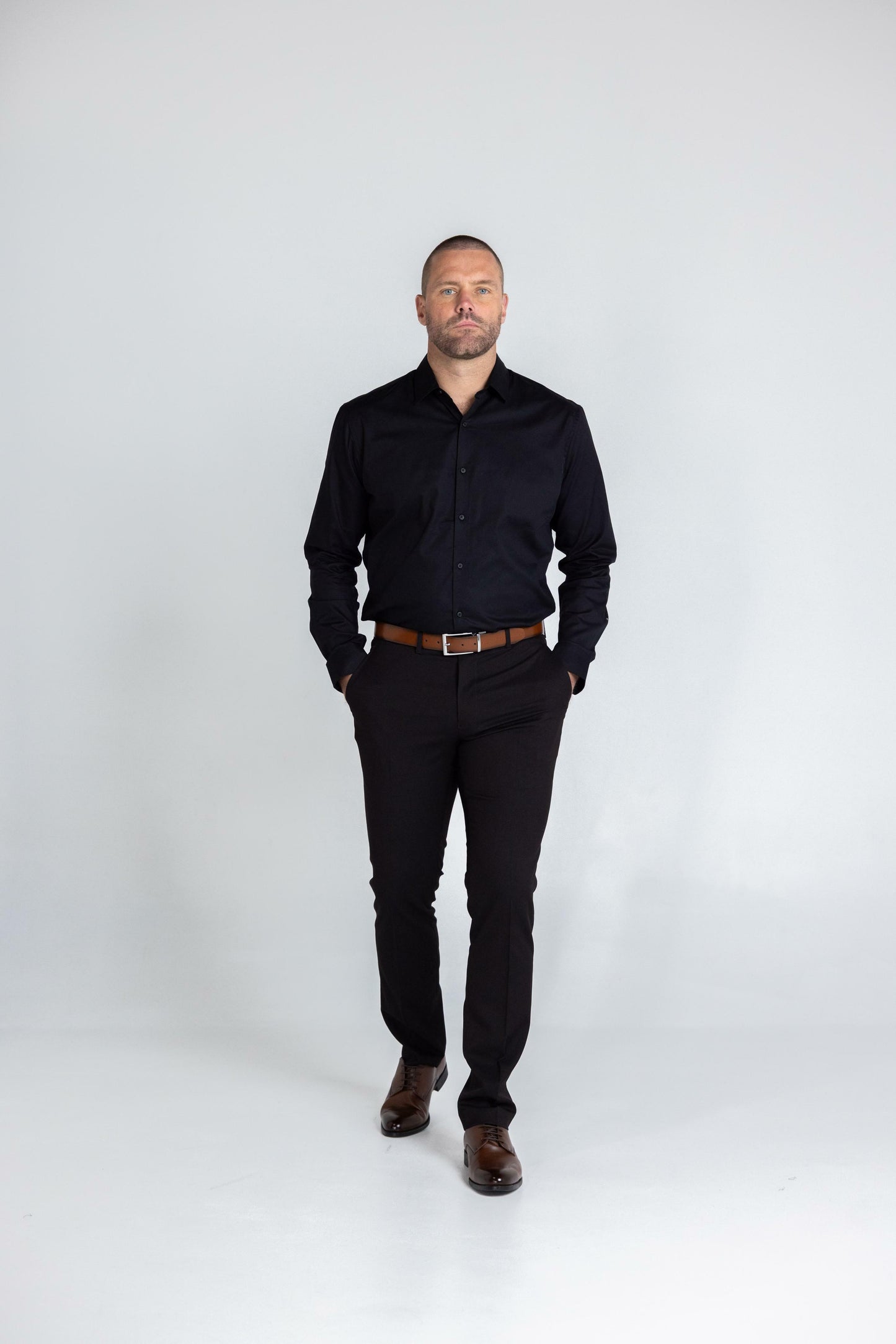 BARKER - LONG SLEEVE COTTON SHIRT