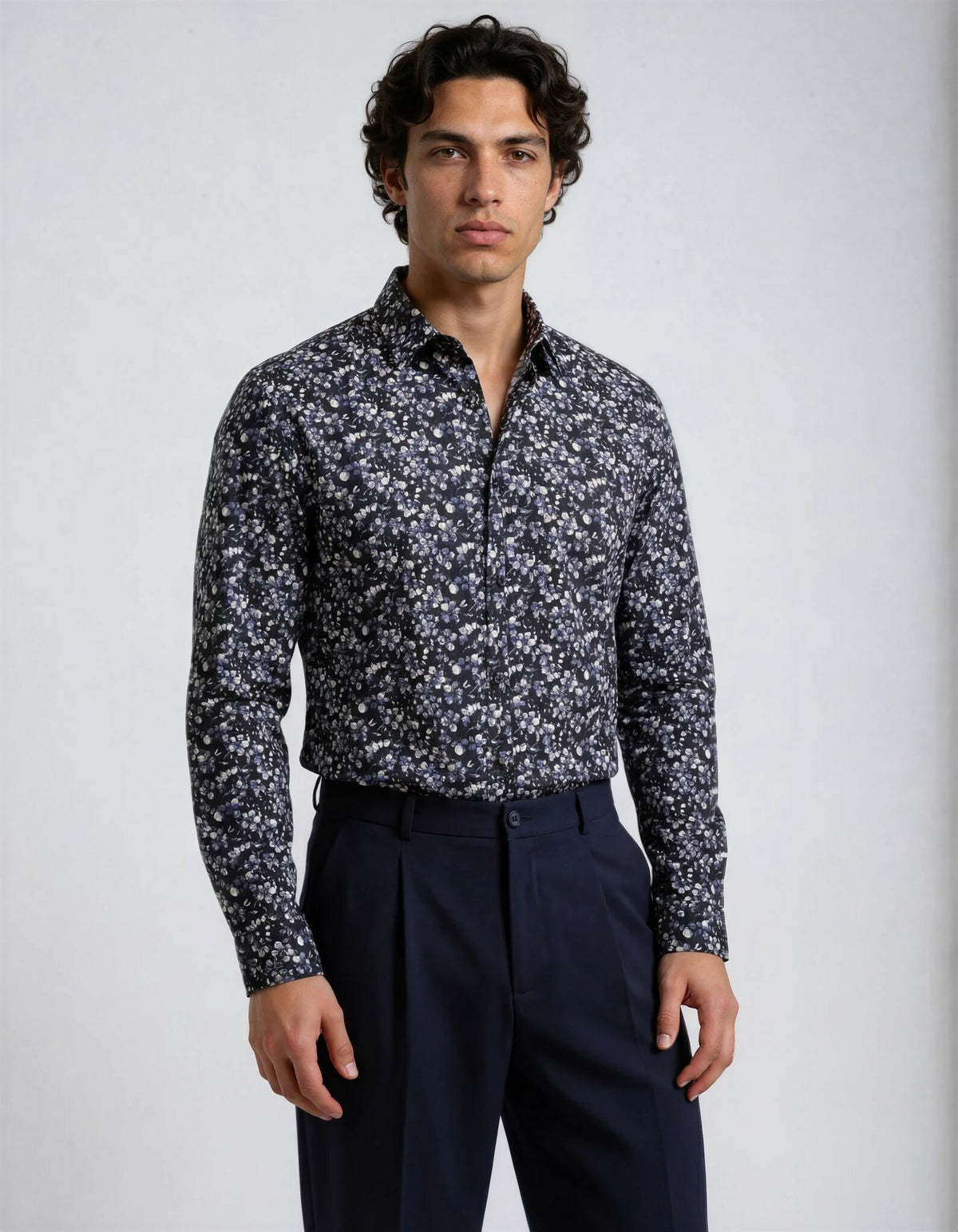 FARNELL - LONG SLEEVE COTTON STRETCH SHIRT