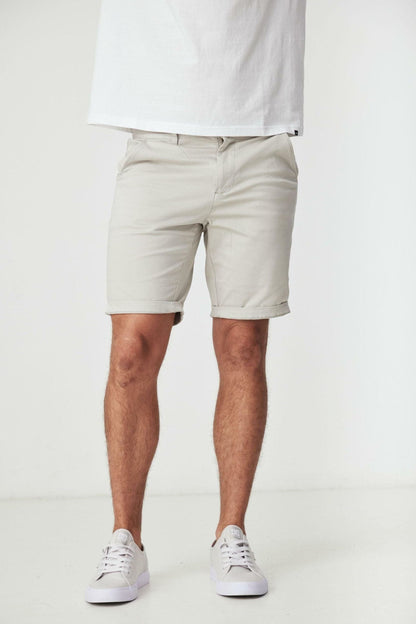 BAKER LIGHT GREY SLIM CHINO SHORTS