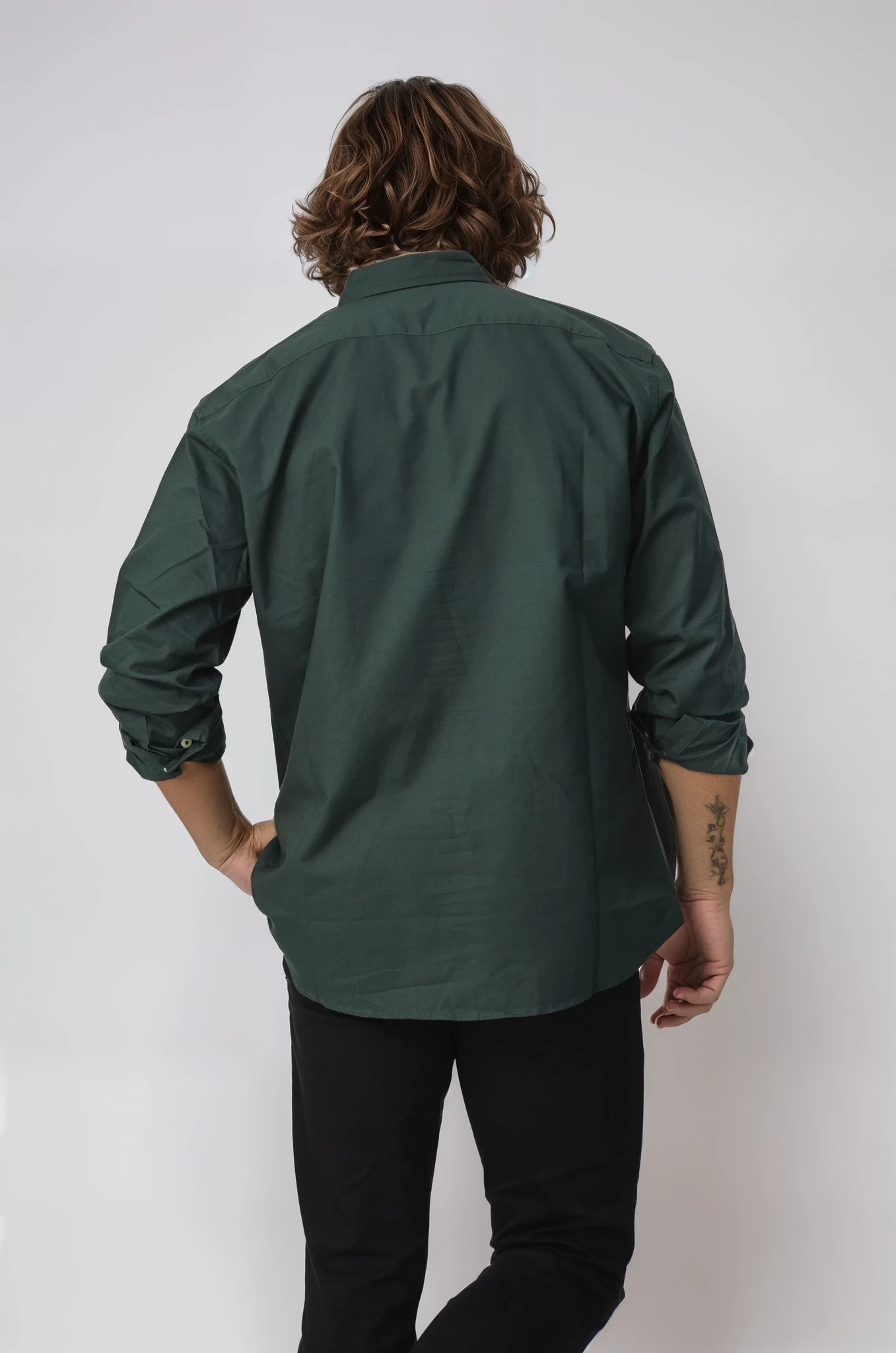 REEDY GREEN OXFORD LONG SLEEVE SHIRT
