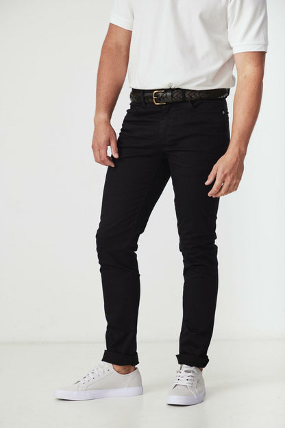 GARIE BLACK SLIM 5 POCKET PANT