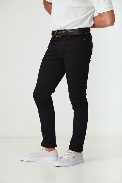 GARIE BLACK SLIM 5 POCKET PANT