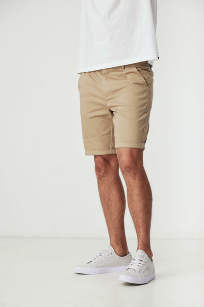 BAKER STONE SLIM CHINO SHORTS