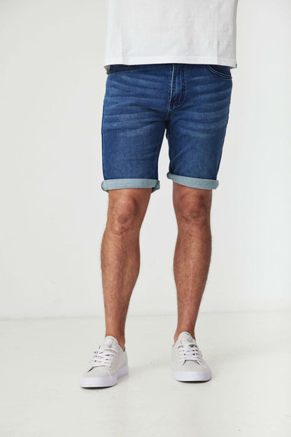 PERTH MEDIUM BLUE DENIM SHORT