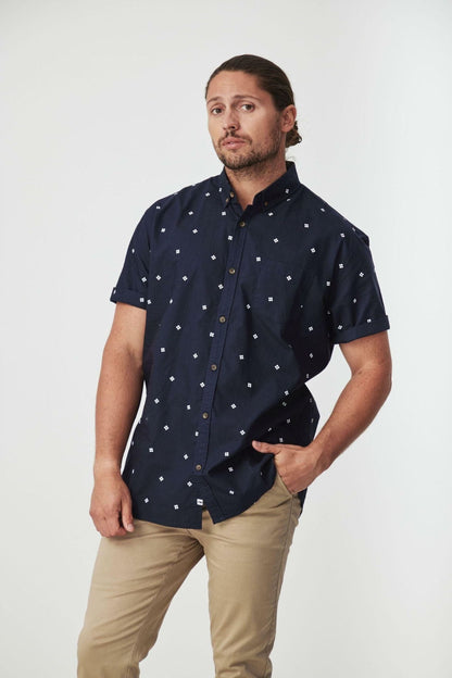 TILPA NAVY SHORT SLEEVE SHIRT