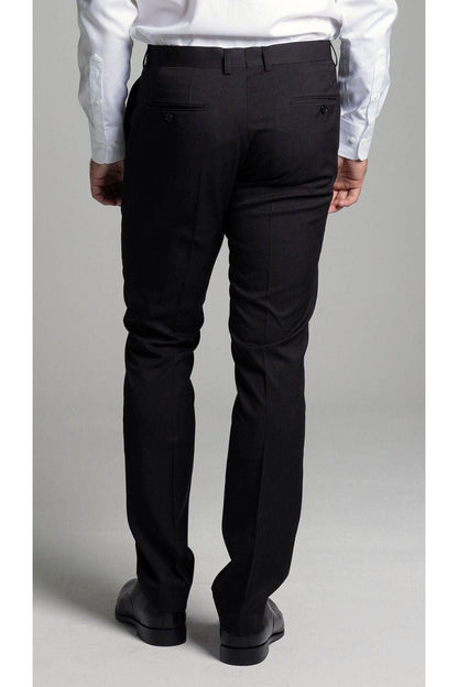 CILENTO BLACK  SMART SLIM SUIT PANT