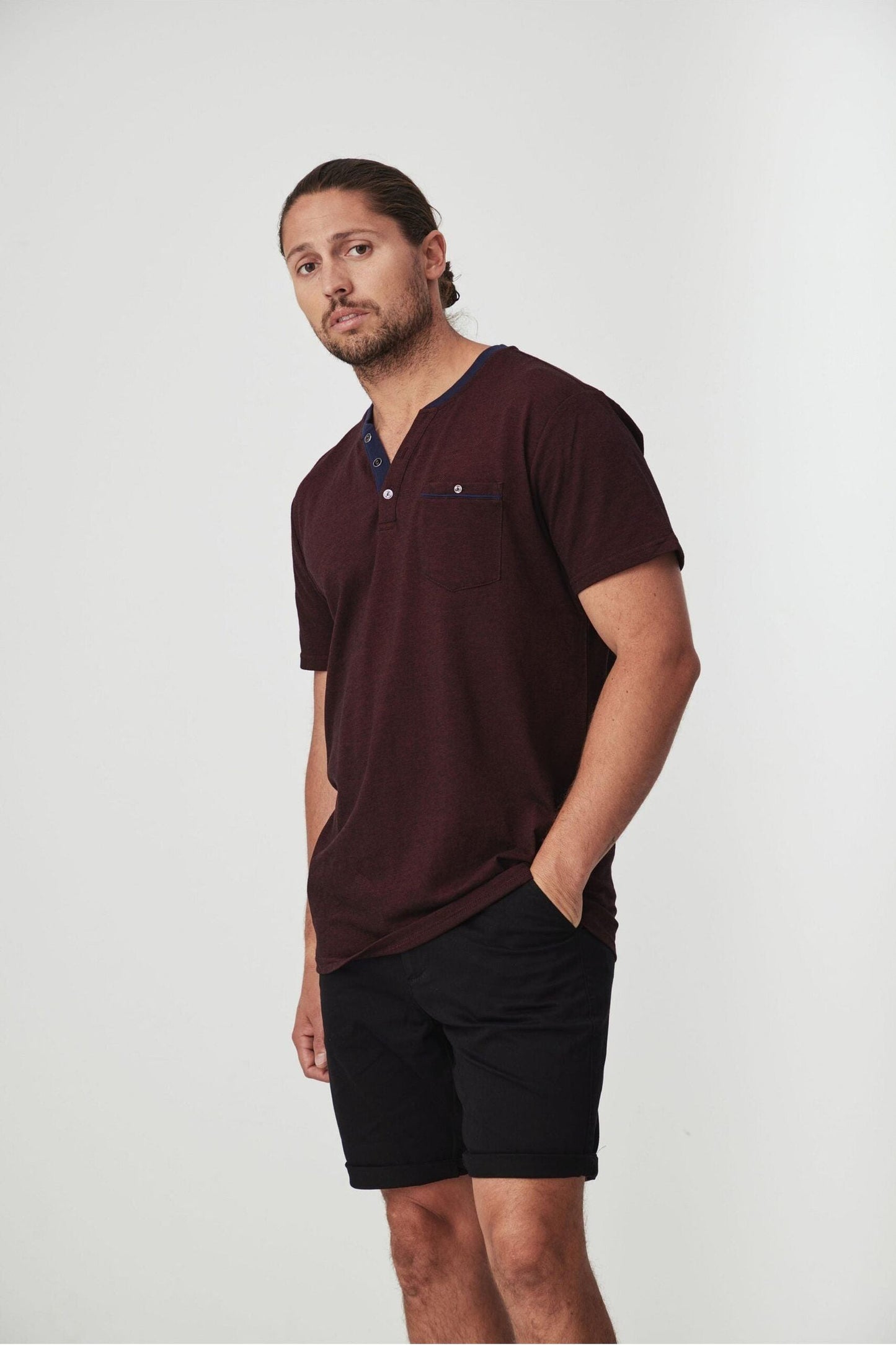 FOX - HENLEY TEE