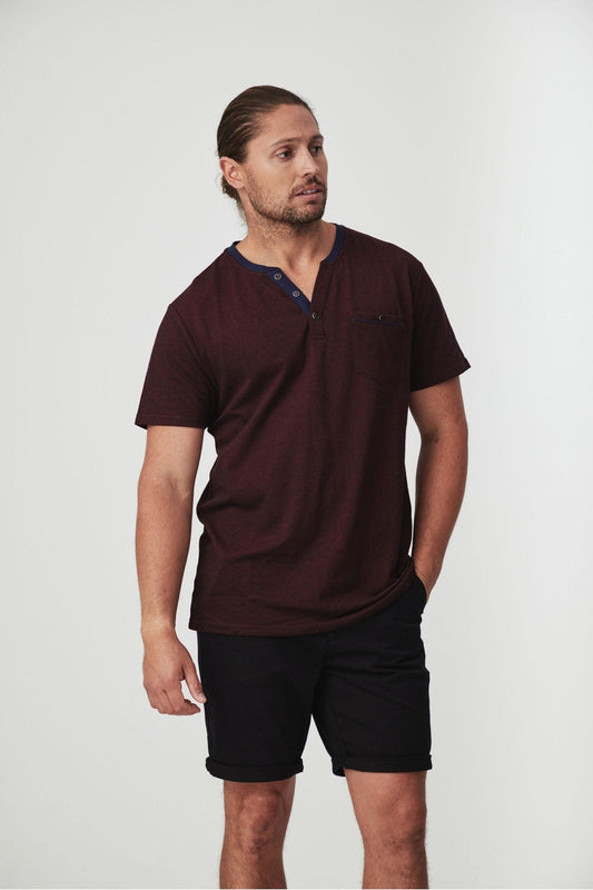 FOX - HENLEY TEE