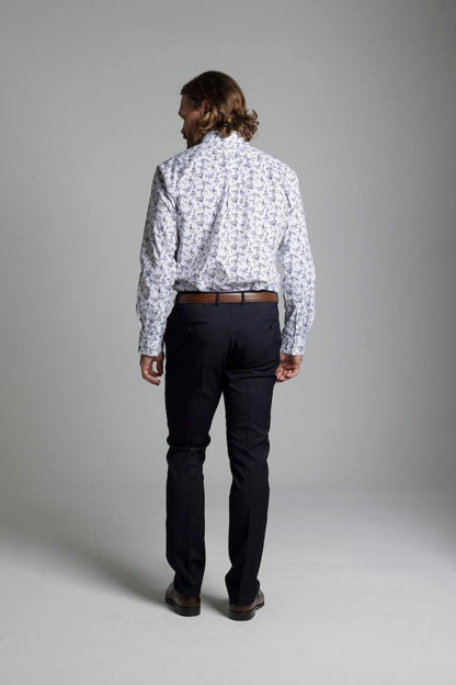 ASTON - LONG SLEEVE COTTON STRETCH SHIRT