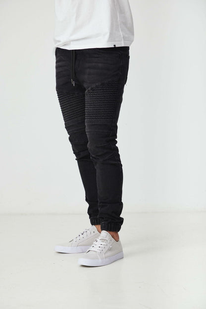 NEWPORT BLACK DENIM JOGGER